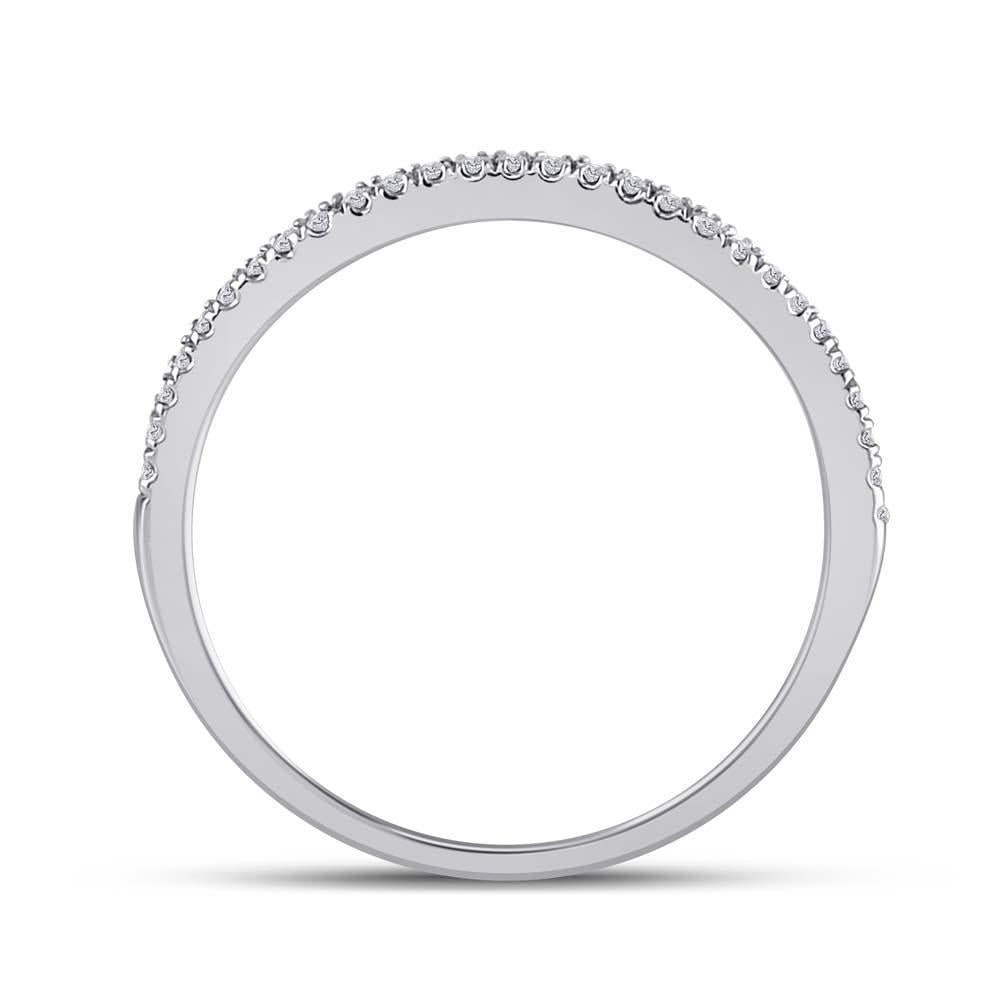 14kt Two-tone Gold Marquise Diamond Bridal Wedding Ring Band Set 1 Cttw