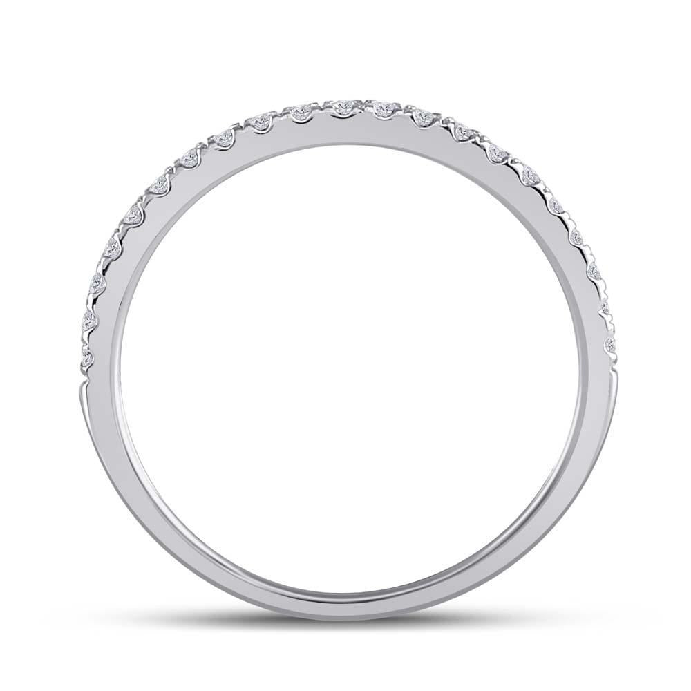 14kt Two-tone Gold Pear Diamond Bridal Wedding Ring Band Set 2 Cttw