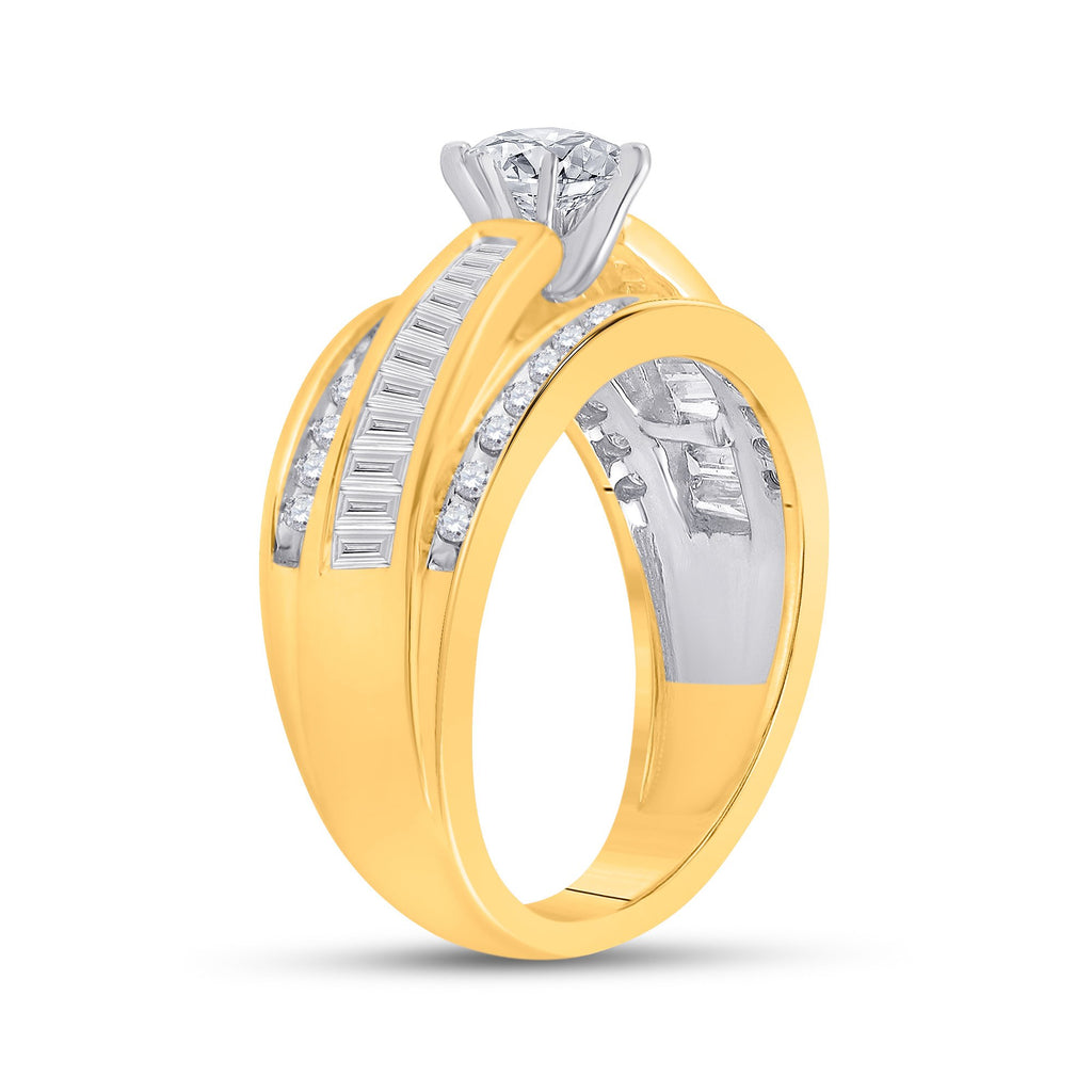 14kt Yellow Gold Marquise Diamond Solitaire Bridal Wedding Engagement Ring 1 Cttw