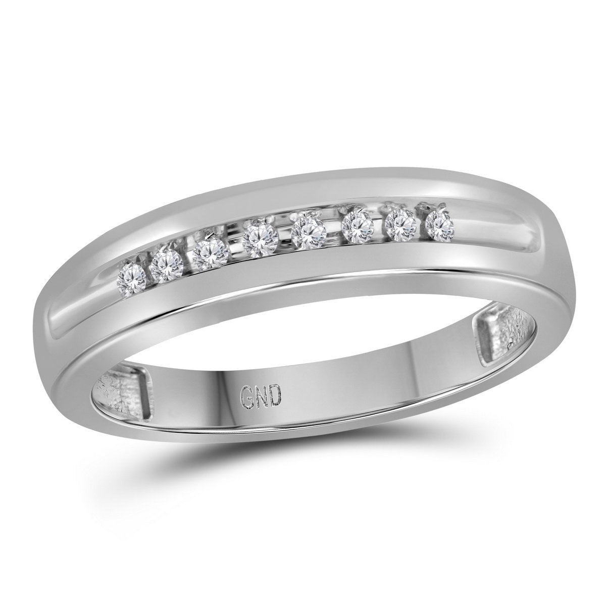 10kt White Gold His Hers Round Diamond Cluster Matching Wedding Set 5/8 Cttw