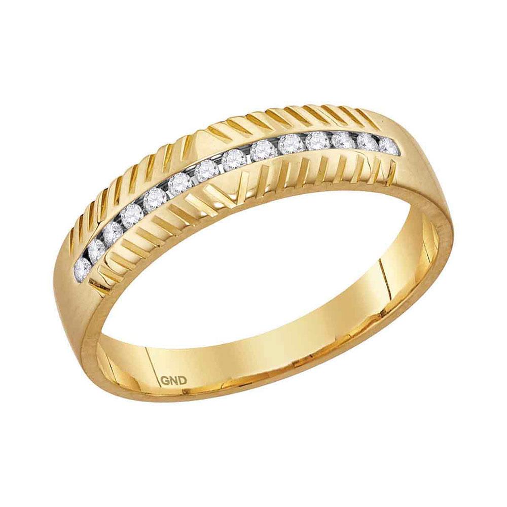 14kt Yellow Gold His Hers Round Diamond Cluster Matching Wedding Set 3/4 Cttw