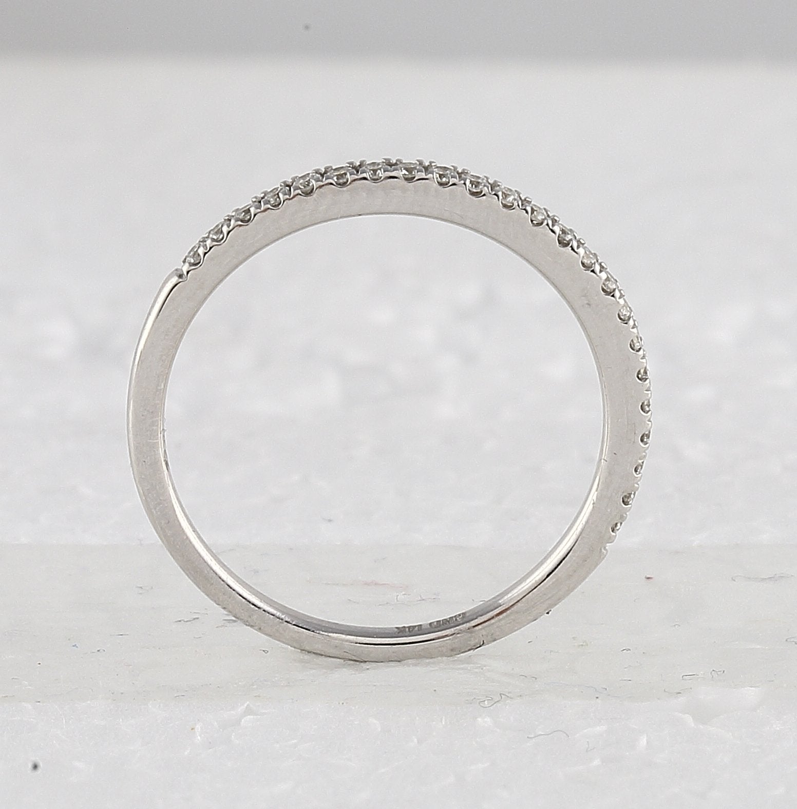 14kt White Gold Round Diamond Bridal Wedding Ring Band Set 1 Cttw