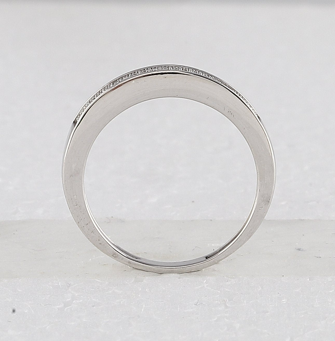 Sterling Silver Round Diamond Heart Bridal Wedding Ring Band Set 3/8 Cttw