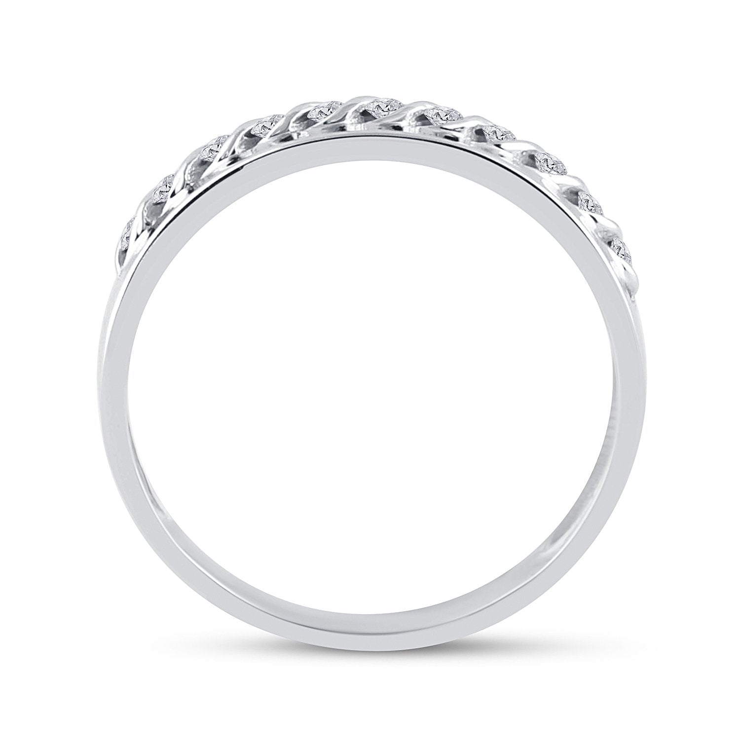 10kt White Gold His Hers Round Diamond Cluster Matching Wedding Set 3/4 Cttw