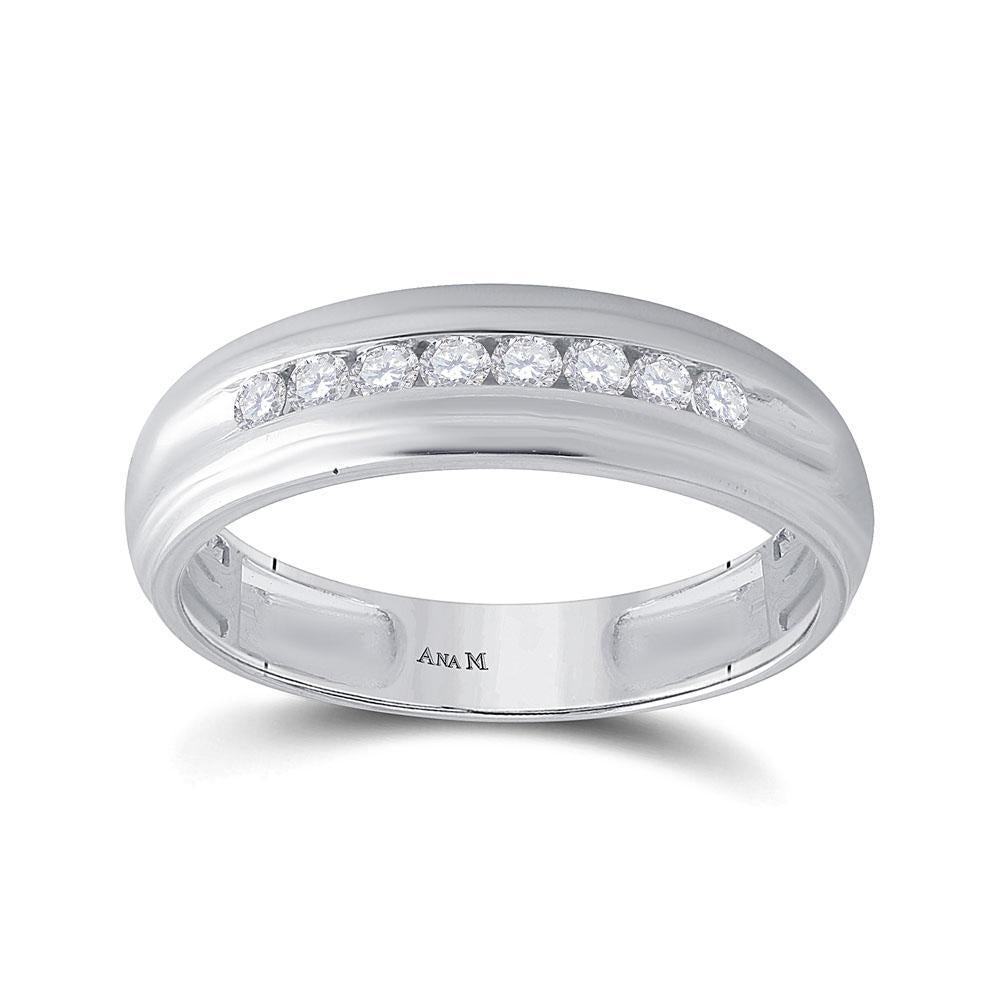 14kt White Gold His Hers Round Diamond Cluster Matching Wedding Set 1-1/4 Cttw