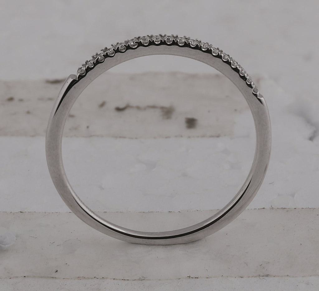 14kt White Gold Round Diamond Bridal Wedding Ring Band Set 1/2 Cttw