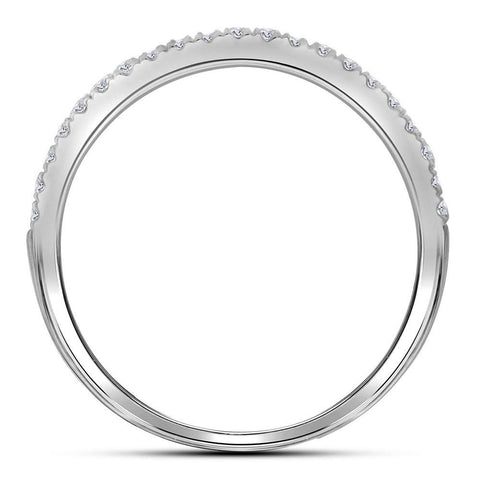 14kt White Gold Round Diamond Double Halo Bridal Wedding Ring Band Set 1 Cttw