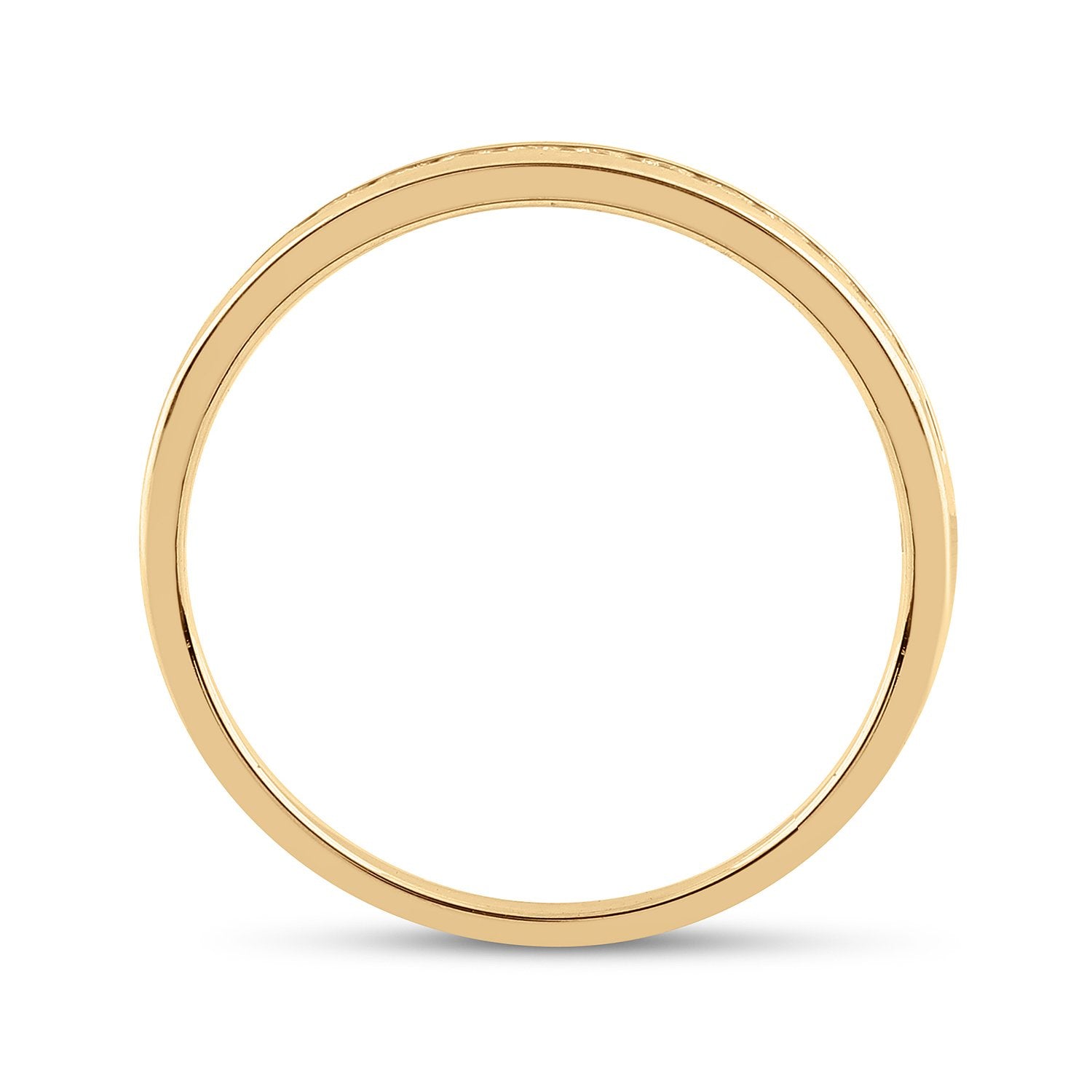 14kt Yellow Gold Womens Round Diamond Wedding Band 1/6 Cttw