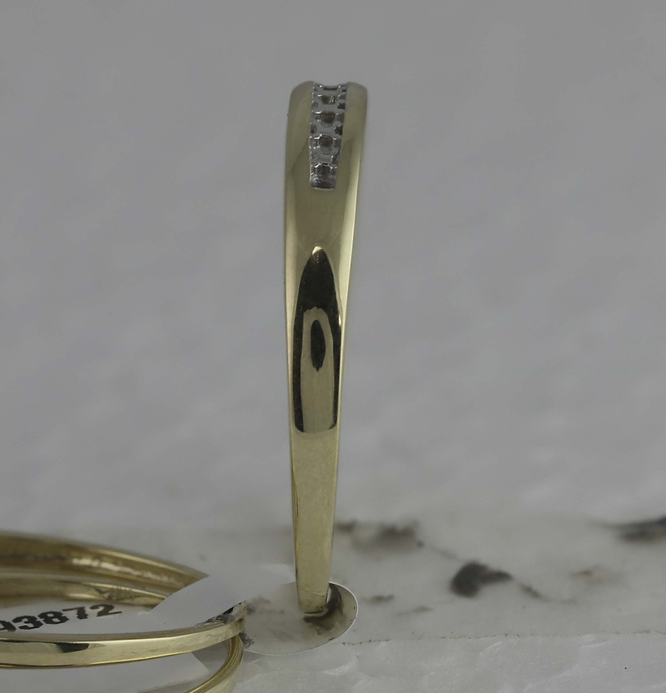 10kt Yellow Gold His Hers Round Diamond Solitaire Matching Wedding Set 1/12 Cttw