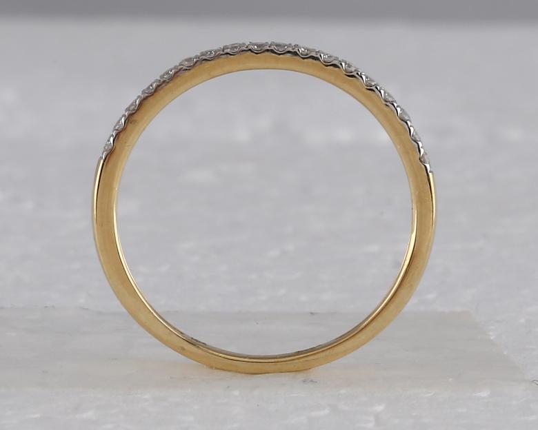 10kt Yellow Gold Round Diamond Bridal Wedding Ring Band Set 1 Cttw