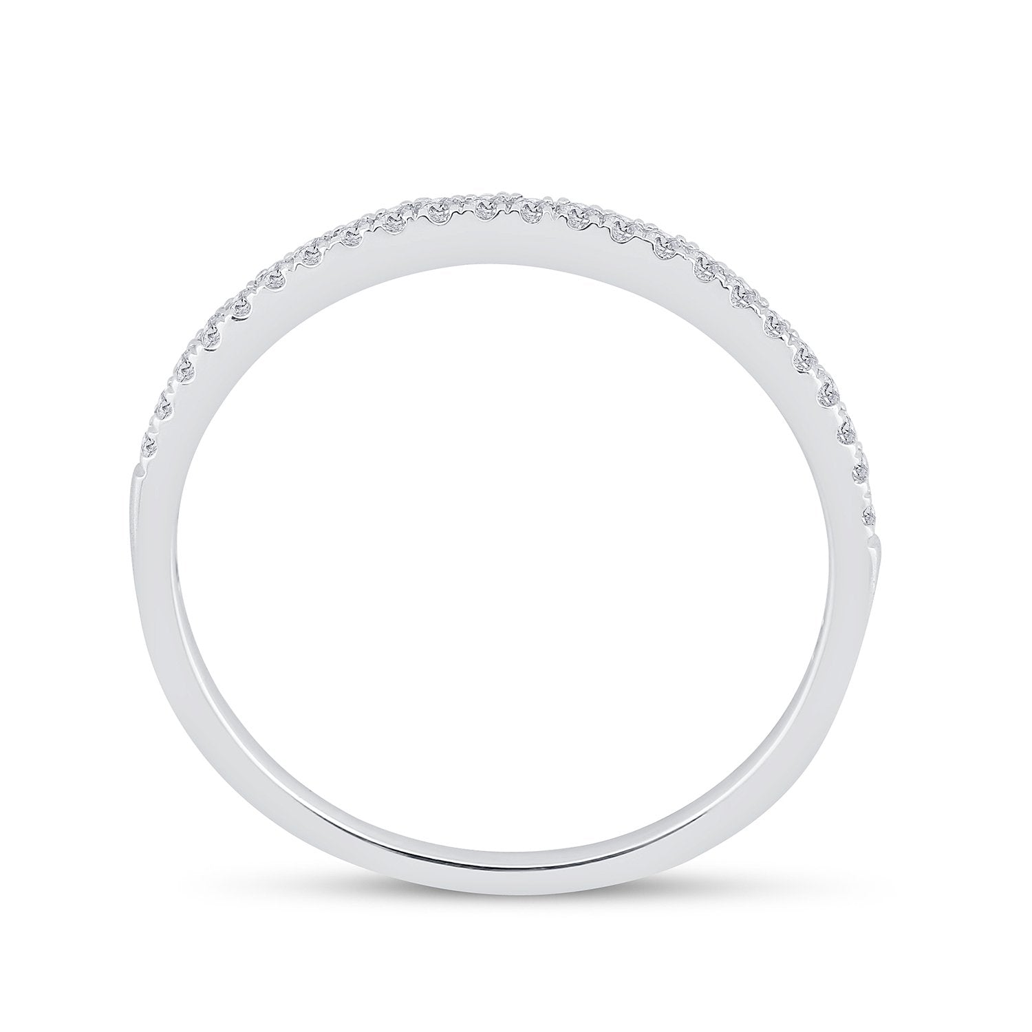 14kt White Gold Round Diamond Bridal Wedding Ring Band Set 1/2 Cttw