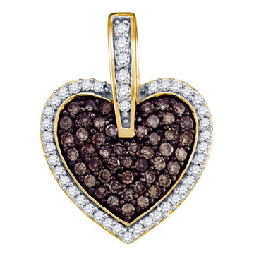 Le Vian Chocolate Diamond Heart Necklace 3/4 ct tw Diamonds 14K Strawberry  Gold | Jared