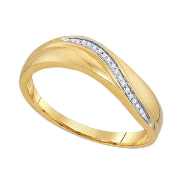 10kt Yellow Gold His Hers Round Diamond Solitaire Matching Wedding Set 1/5 Cttw