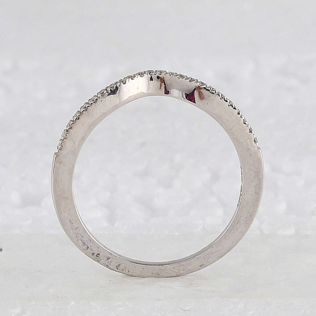 14kt White Gold Round Diamond Bridal Wedding Ring Band Set 1 Cttw