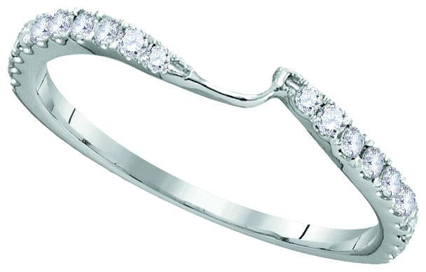 14kt White Gold Round Diamond Bridal Wedding Ring Band Set 1-1/2 Cttw