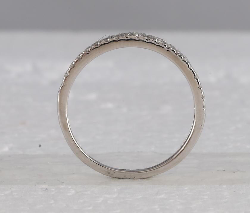 10kt White Gold Round Diamond Bridal Wedding Ring Band Set 1 Cttw
