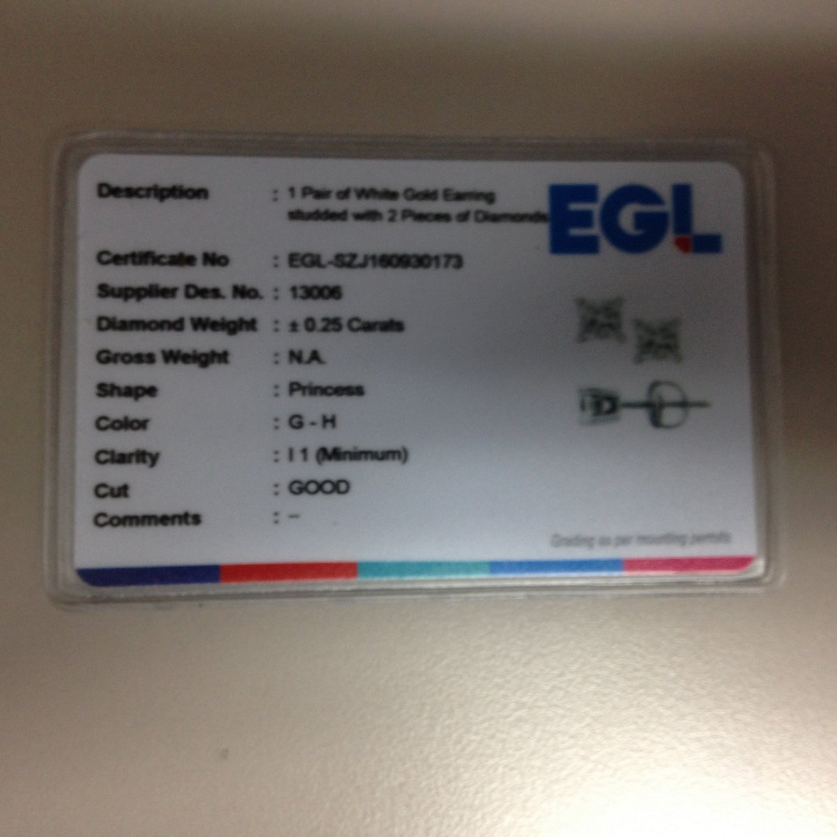 14kt White Gold Womens Round Diamond Solitaire Earrings 1/4 Cttw